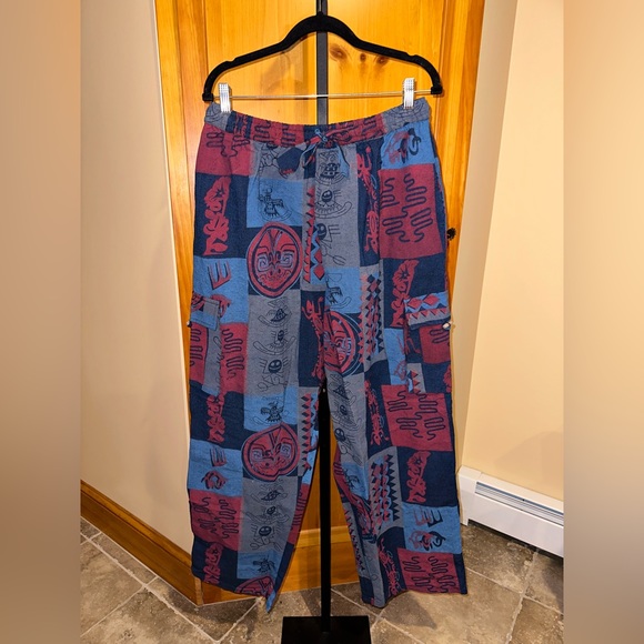 Kala Imports Patchwork Hippy Pants Handmade in Nepal Size 2X/3X NEW - Picture 2 of 8